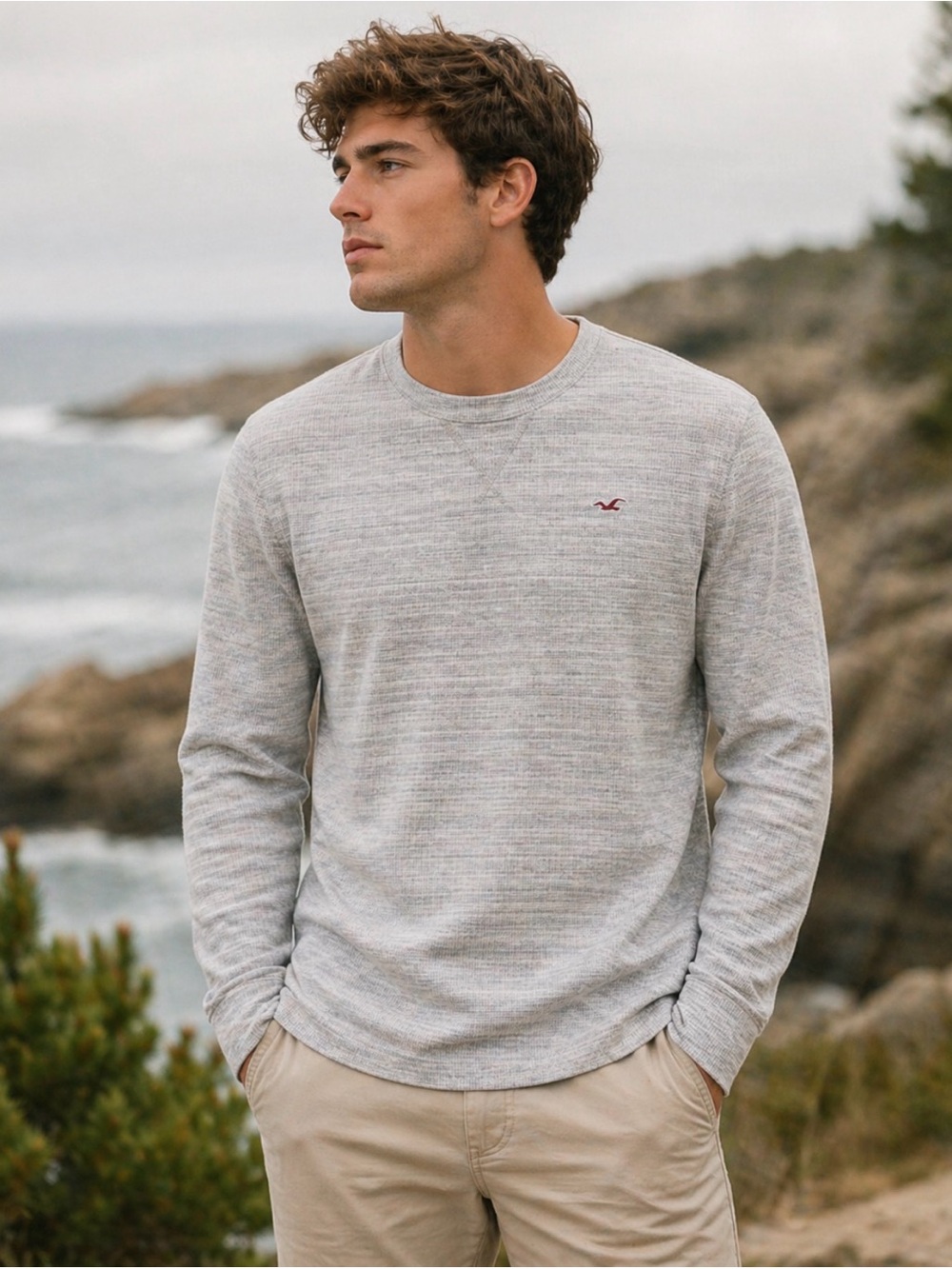 Men’s Vintage Hollister Long Sleeve Thermal Top